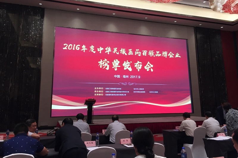 Z6·尊龙凯时「中国」官方网站药业携热毒宁注射液强势上榜“2016年度中华民族医药百强品牌企业”